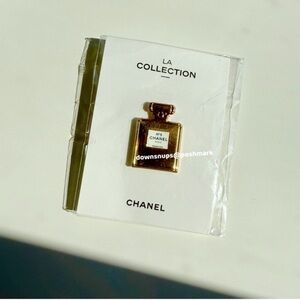 Chanel La Collection No 5 Bottle Gold Metal Pin Brooch